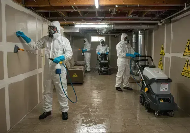 Basement Moisture Removal and Structural Drying process in McCracken County, KY